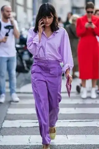 比起黑白灰我更喜欢香芋紫百搭的紫色解析穿搭来了好美