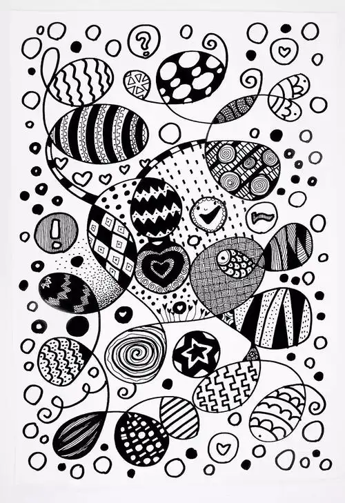 凰村学校小付老师美术课堂—《手绘线条的图像表现》