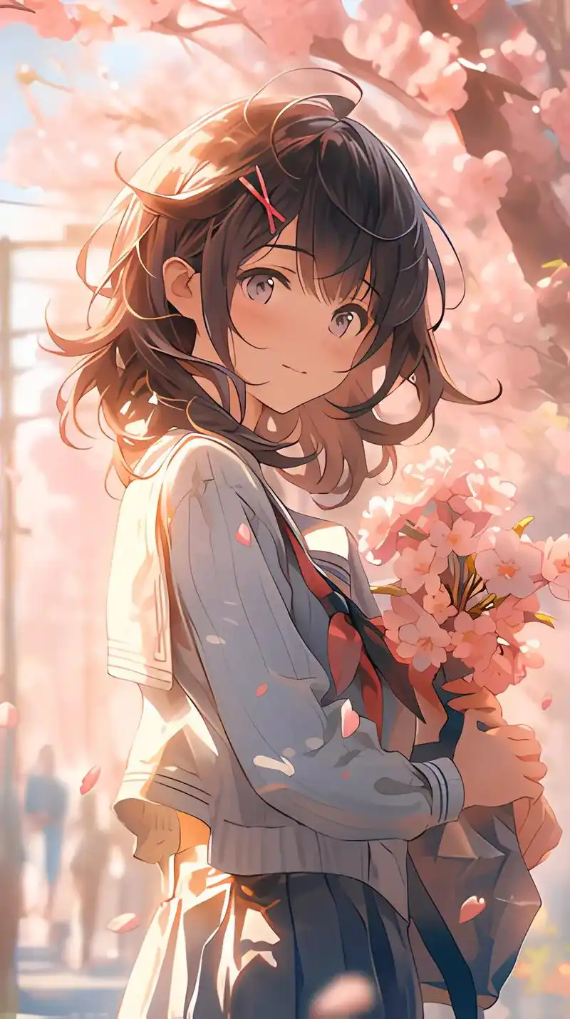 水手服少女的青春梦 #欢迎取图 #美图分享 #手机墙纸 #高清图片 #动漫