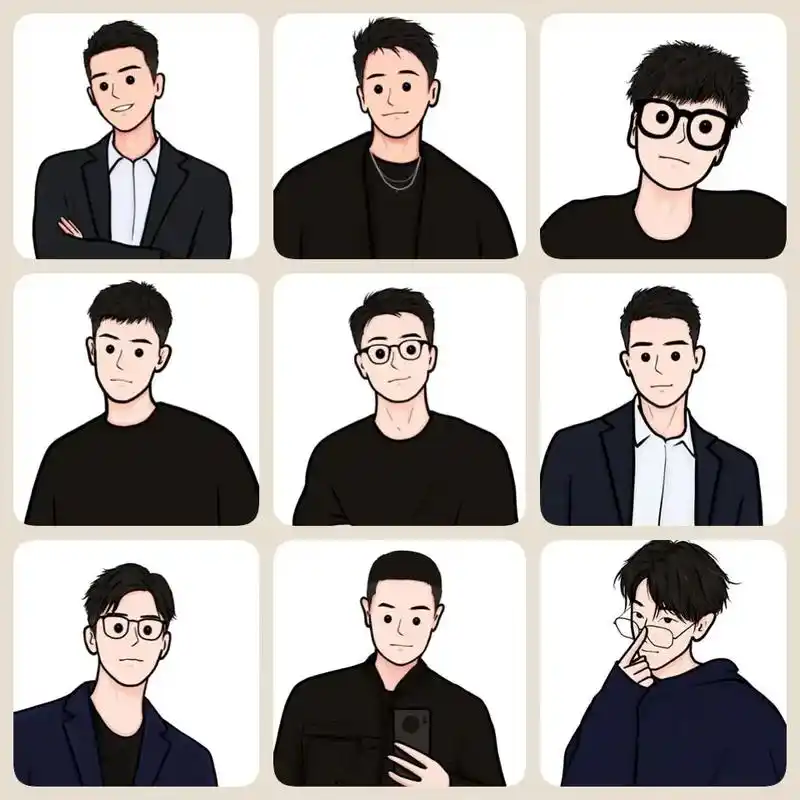 那些穿黑衣服帅气又不失个性的男生头像合集.#男生头像 #优质 - 抖音