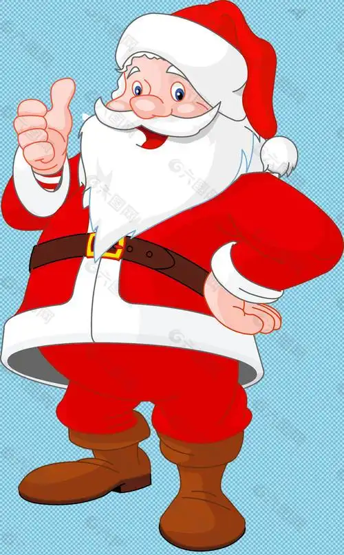 红色衣服圣诞老人免抠png透明图层素材