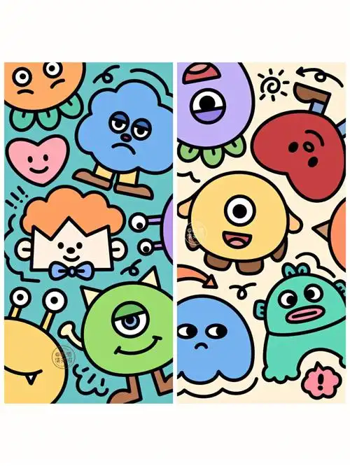 431期手机壁纸可爱的小怪兽