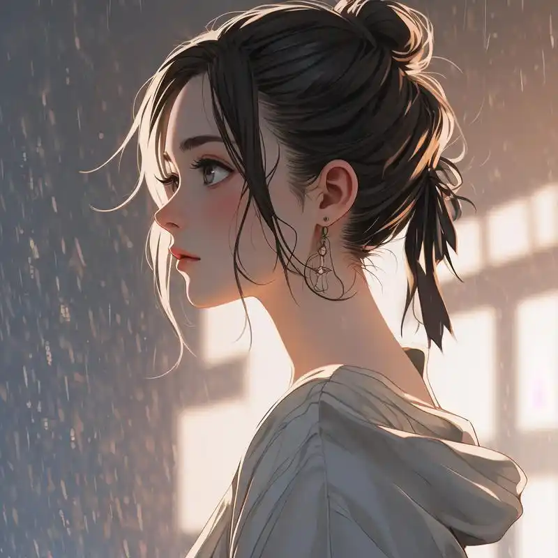 92动漫女生伤感头像精选94 这些动漫女生头像透露出淡淡的忧伤