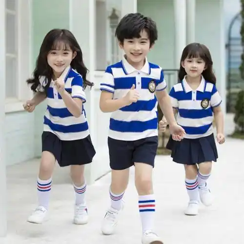 遂宁小学学生幼儿园校服校园蓝色拼装成都睿童定购校服