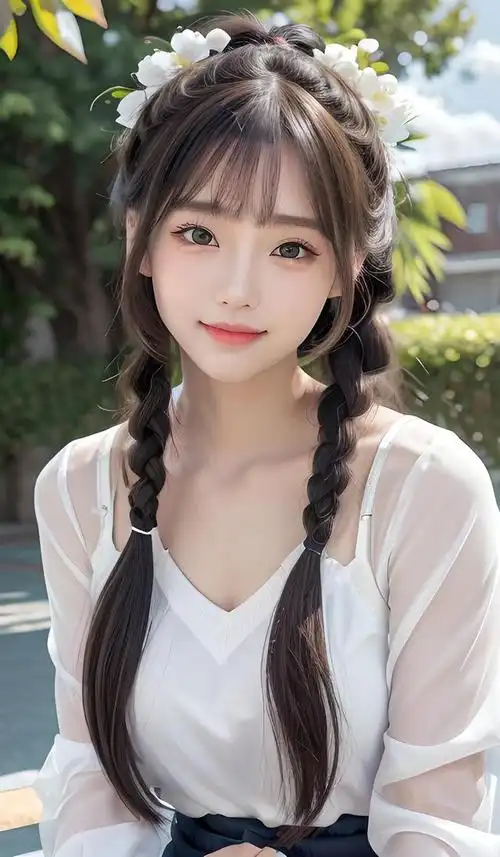 百合味青春少女:超精致细腻ai美少女