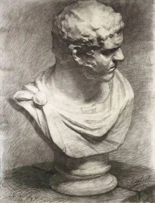 素描石膏像常见人物素描石膏像临摹高清大图