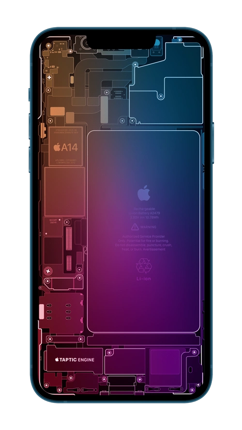一组iphone内部结构壁纸太好看了吧