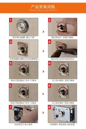 名高牛头锁仓库门铁门木门外装门锁防盗锁老式门锁弹子门锁mg559带