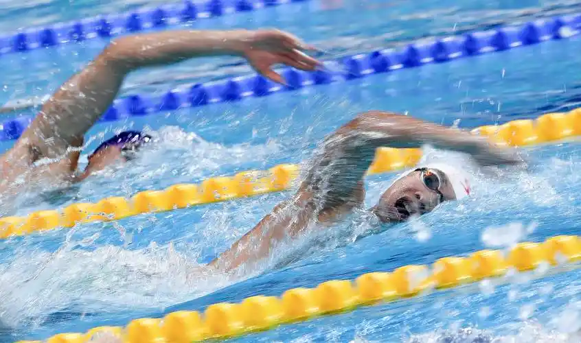 游泳——男子400米自由泳预赛赛况