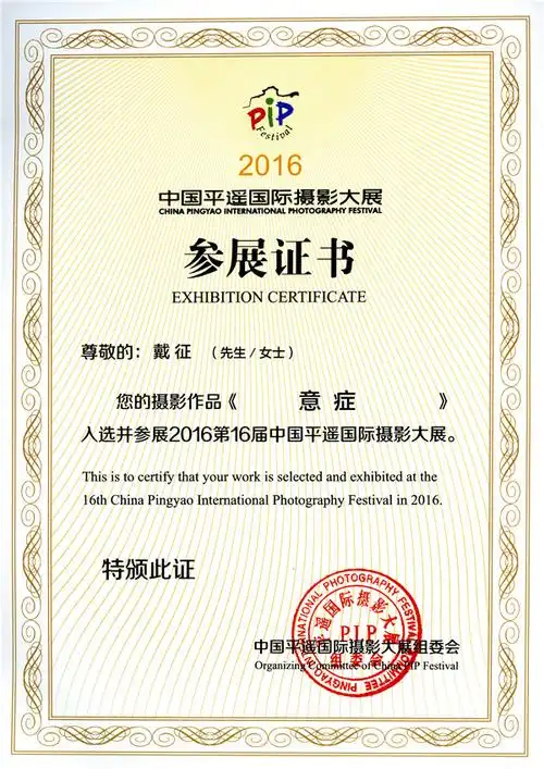 获奖与参展证书