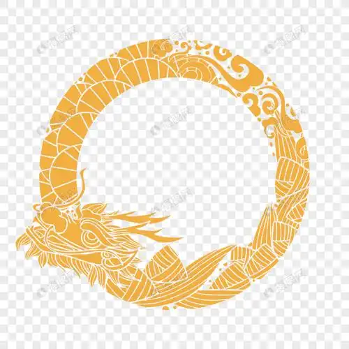 金粽龙纹框元素素材下载-正版素材401930310-摄图网