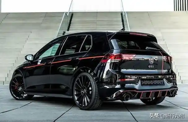 高尔夫 gti 经改装大厂爆改后的黑武士外观