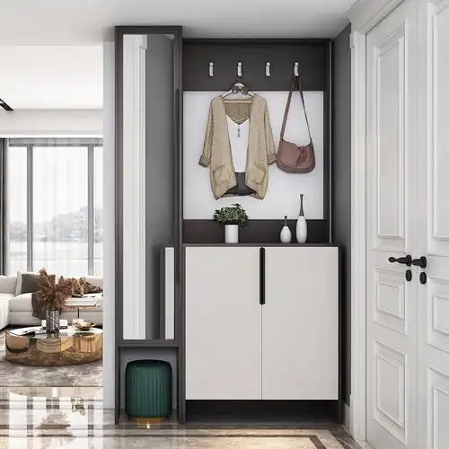 定制进门玄关隔断鞋柜一体现代简约门厅间厅客厅鞋柜