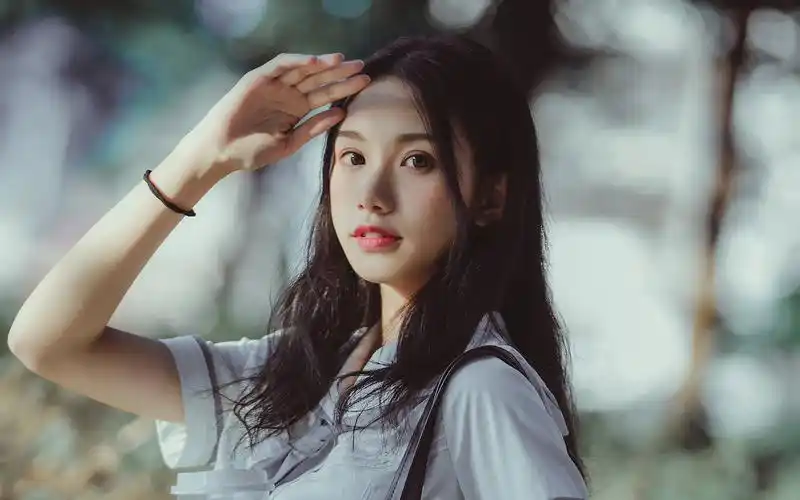 日系jk美女唯美高清桌面壁纸