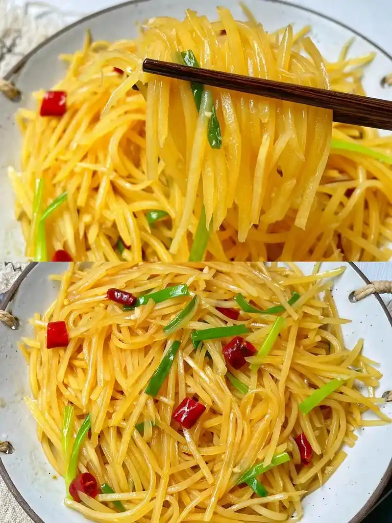 酸辣开胃,简单好吃!大家好,今天分享酸辣开胃的土豆丝💯必须 - 抖音