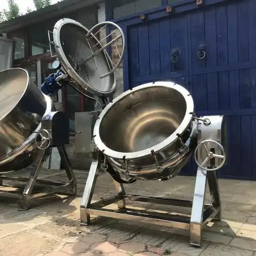 电动出料高压蒸煮锅卤煮猪头猪蹄酱鸭烧鸡大锅大型炖煮锅友福机械