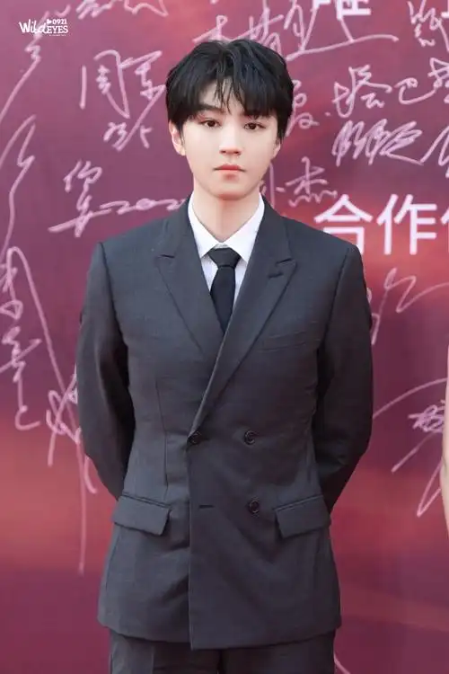 王俊凯灰色西装套装##华表奖颁奖典礼