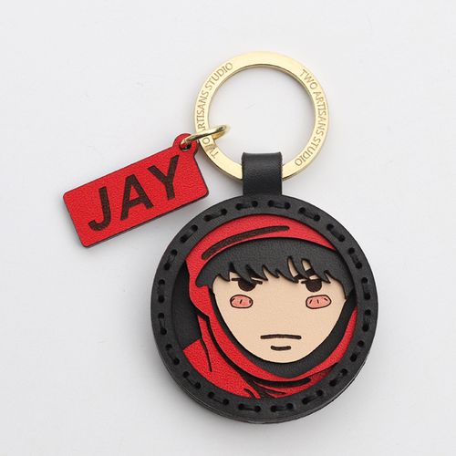 周杰伦q版钥匙扣周同学汽车挂件卡通背包挂饰周边生日节日礼物