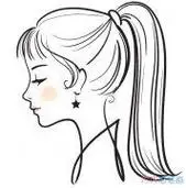 怎么画跳舞小女孩素描美丽可爱小女孩简笔画图片