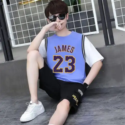 男童短袖夏装中大青少年篮球球衣帅气男孩12岁套装