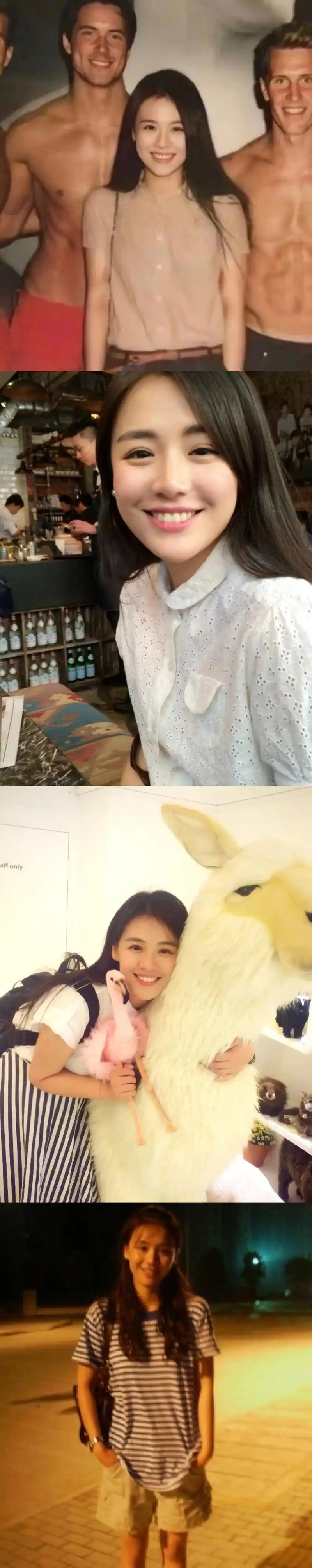 马思纯书模时期的旧照合集