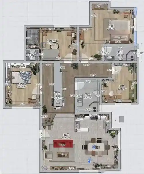 刘星家_面积_网友