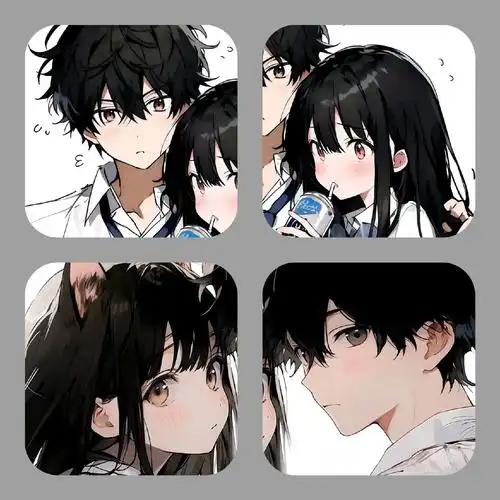 动漫情头 #二次元 #优质头像 #超甜情侣头像 #情侣   - 抖音