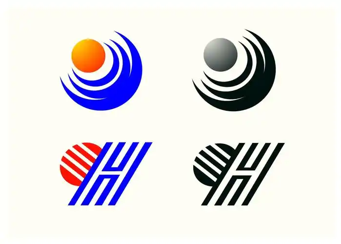 设计以字母yh为主的公司logo