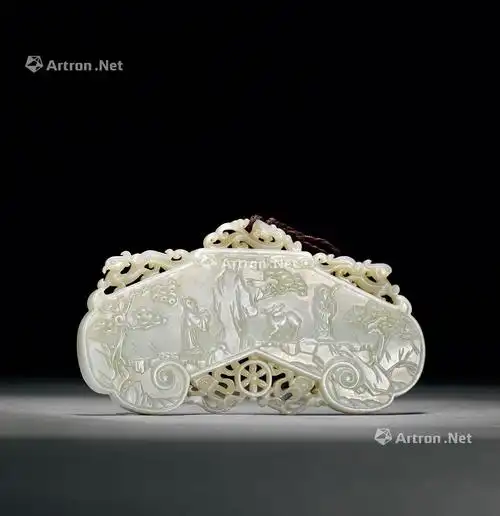 0478清白玉御提诗文人物磬