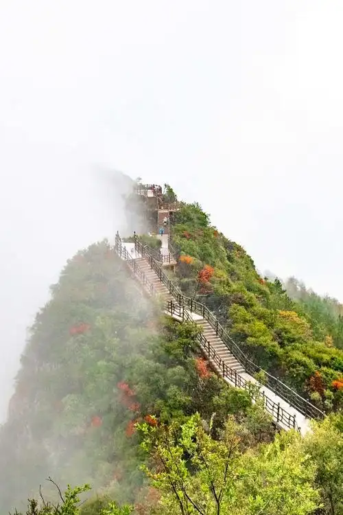 航拍我国现实版的"天空之城", 雾中的山景似仙境, 美得不像话!