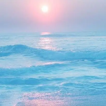 海上落日_微信头像风景图片_扣扣居