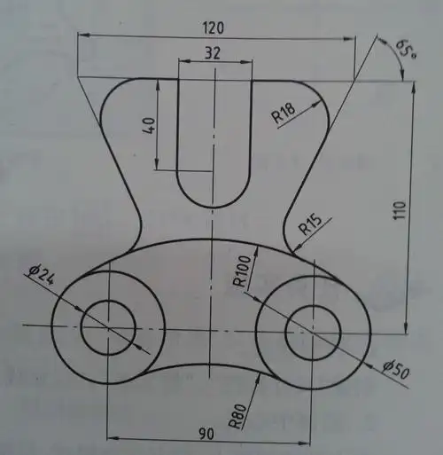在autocad2010中这个图怎么画?求详细步骤及所用的命令.