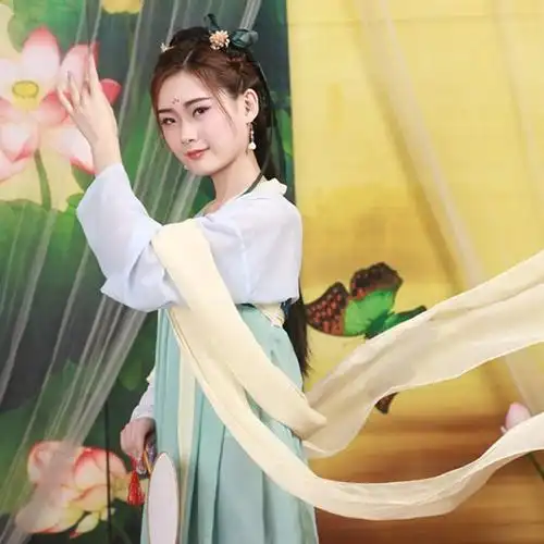 仙女古装贵妃演出服公主唐装薄纱轻纱民族服装