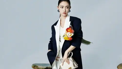 林允春日复古妆高清桌面壁纸壁纸