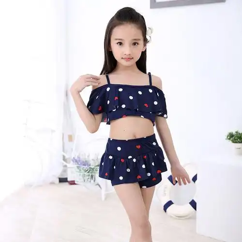 5到6至7女童8分体裙式小女孩穿的游泳衣9儿童10泳装11岁12学生
