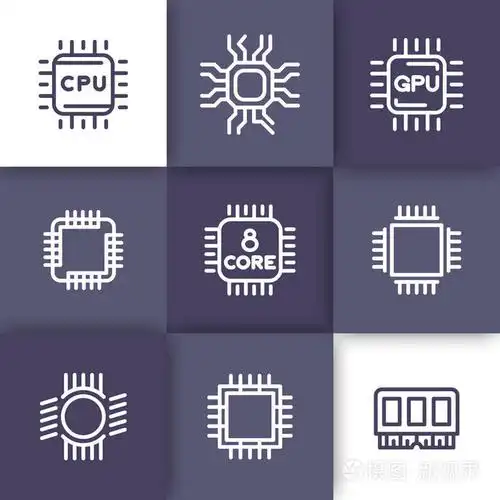 芯片组,cpu 线图标设置