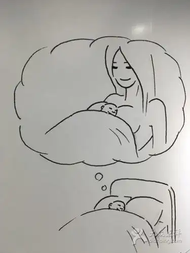 儿童做梦的简笔画