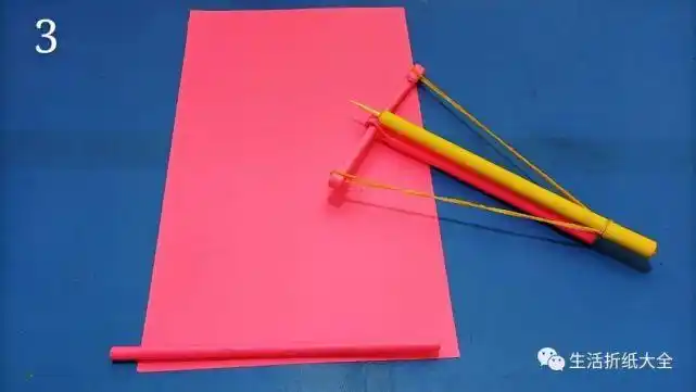 折纸弓箭可发射只用一张小纸