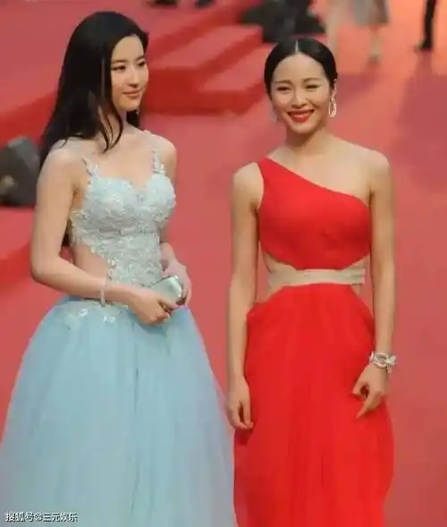 江一燕和刘亦菲合影火了被指争奇斗艳造型反差太大惹争议