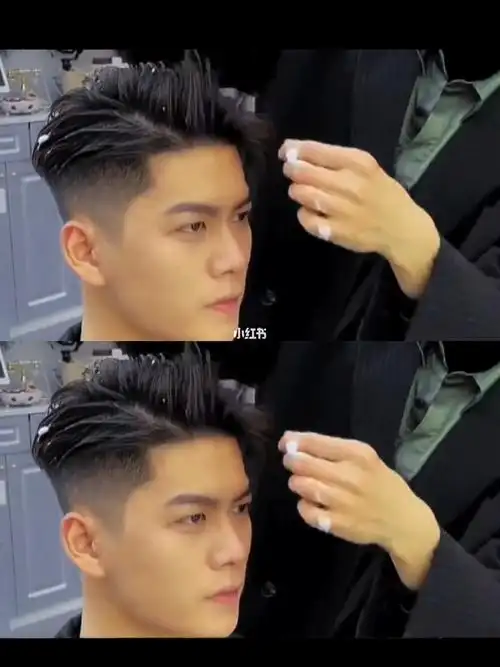 男生痞帅,男士发型 发型分享男生最好看的韩式纹理气垫烫男生纹理发型