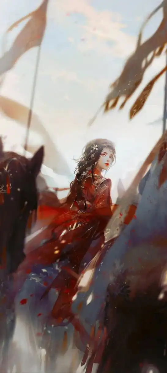 惊艳时光的古风红衣壁纸