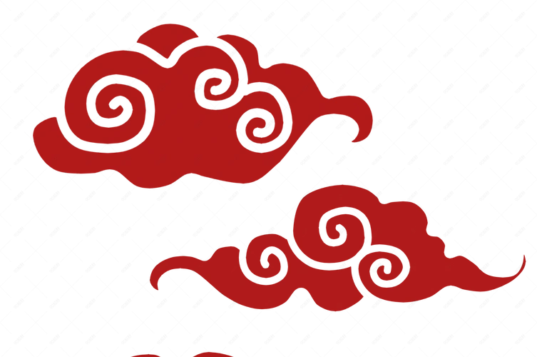 中式传统祥云花纹图案