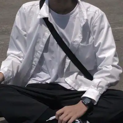 衬衫男头像半身控男生部位头像白衬衫