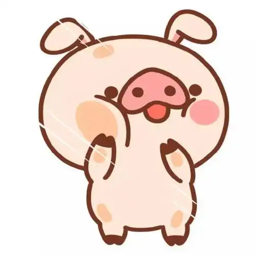 手绘 粉小猪 可爱的卡通猪 手机 壁纸 卡通图片 二次元 平铺 壁纸