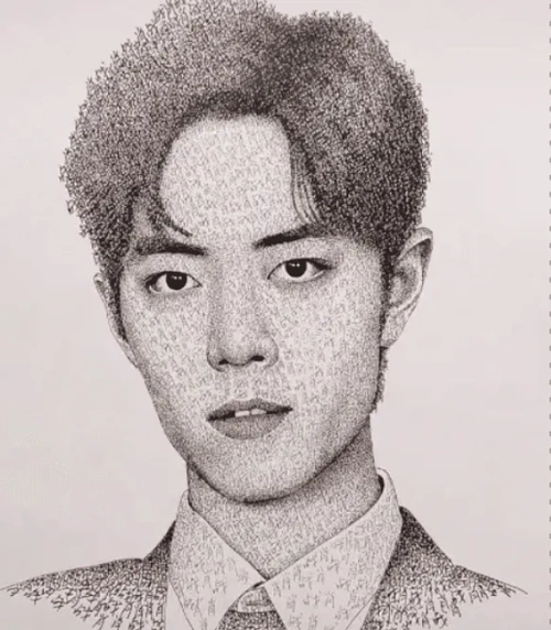 美术生写1万遍"肖战"二字,刚开始以为在玩,结果:秀儿是你!