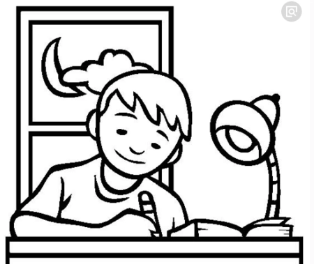 写作业的简笔画有哪些