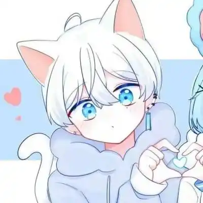 呆萌头像可爱情侣一男一女初见倾心