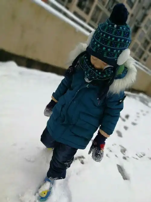 走在雪地上好像走在洁白又松软的地毯上,发出格格的响声,好像在为我们