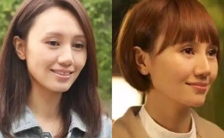 章子怡的额头侧脸看饱满圆润,又不会太高.