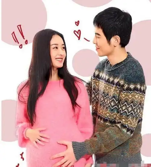 赵丽颖化身大肚孕妇双手抚摸孕肚母爱十足